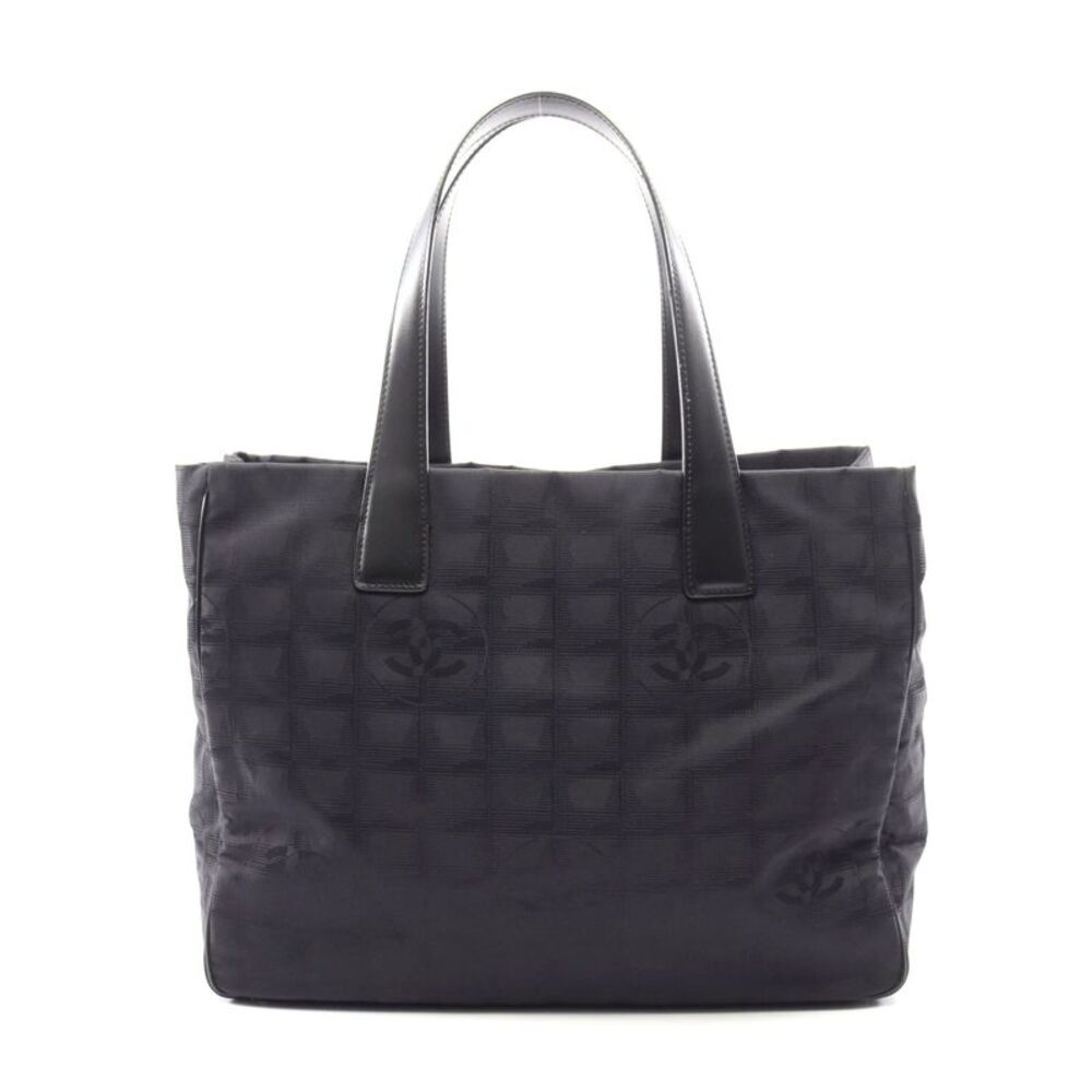 Chanel Nylon Canvas Leather Tote Bag